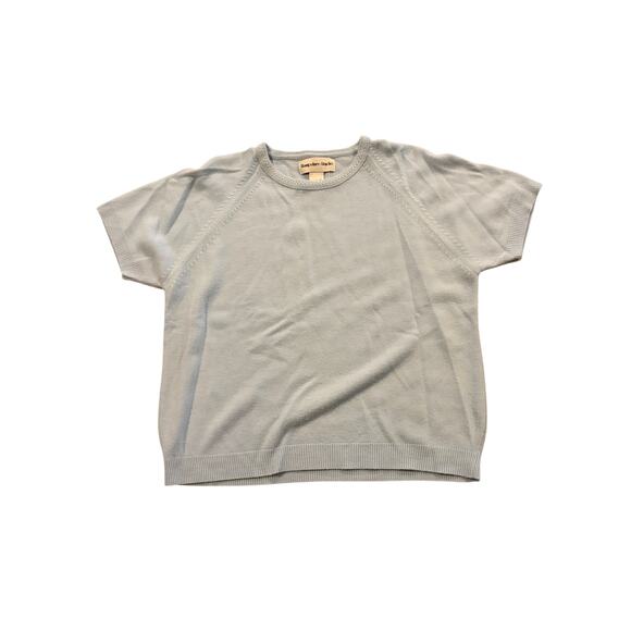 Hampshire Studio Cardigan & Top Petite Large USA Pearl Button Up Blue Acrylic - Picture 3 of 10